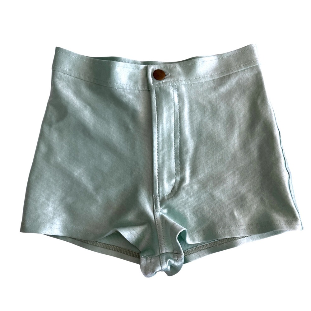 American Apparel Disco Shorts Mint Green Y2K Retro Indie Sleaze Grunge S